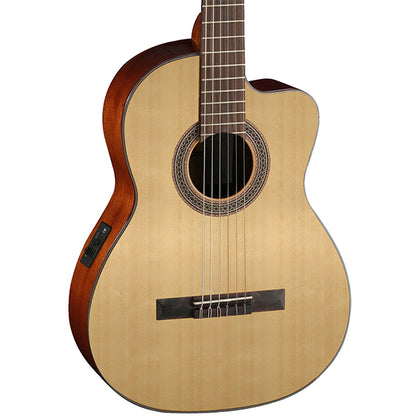 Cort AC120CE Spruce Top Classical Guitar With Bag and Pickup - Open Pore (AC120 CE)