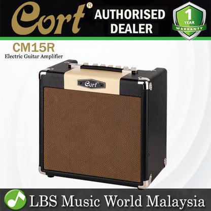 Cort CM15R 15 Watt Electric Guitar Amp Combo Speaker Amplifier (CM15 R)