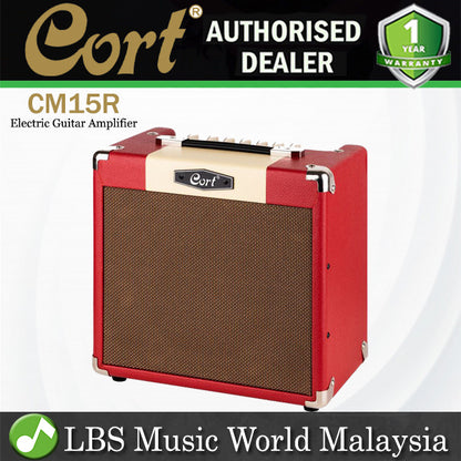 Cort CM15R 15 Watt Electric Guitar Amp Combo Speaker Amplifier (CM15 R)