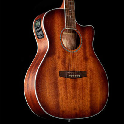 Cort GA-MEDX M Auditorium Full Mahogany Acoustic Electric Guitar with Bag (GA MEDX GAMEDX)