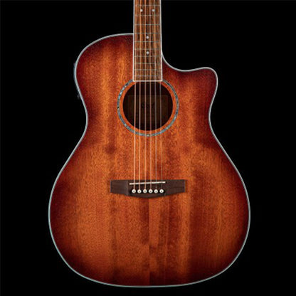 Cort GA-MEDX M Auditorium Full Mahogany Acoustic Electric Guitar with Bag (GA MEDX GAMEDX)