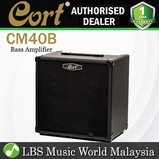 Cort CM40B 40 Watt Electric Bass Guitar Combo Speaker Amplifier (CM40 B)
