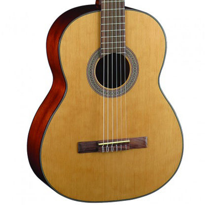 Cort AC200 Classic Body Solid Spruce Top Classical Guitar With Bag - Open Pore