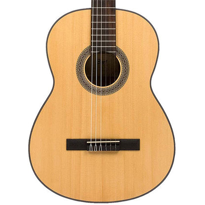 Cort AC200 Classic Body Solid Spruce Top Classical Guitar With Bag - Open Pore