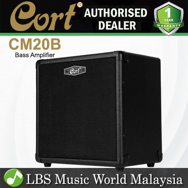 Cort CM20B 20 Watt Electric Bass Guitar Amplifier Combo Speaker Amp (CM20 B)