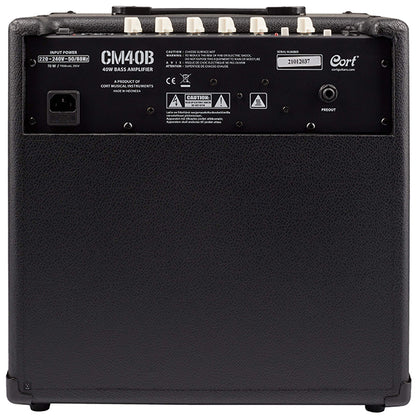 Cort CM40B 40 Watt Electric Bass Guitar Combo Speaker Amplifier (CM40 B)