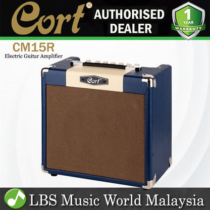 Cort CM15R 15 Watt Electric Guitar Amp Combo Speaker Amplifier (CM15 R)
