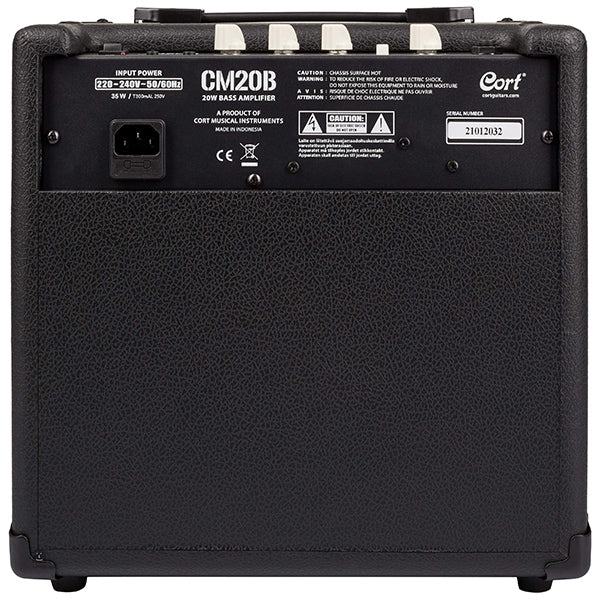 Cort CM20B 20 Watt Electric Bass Guitar Amplifier Combo Speaker Amp (CM20 B)