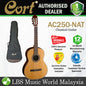 Cort AC250 Solid Cedar Top Classical Guitar With Bag - Natural Glossy (AC 250)