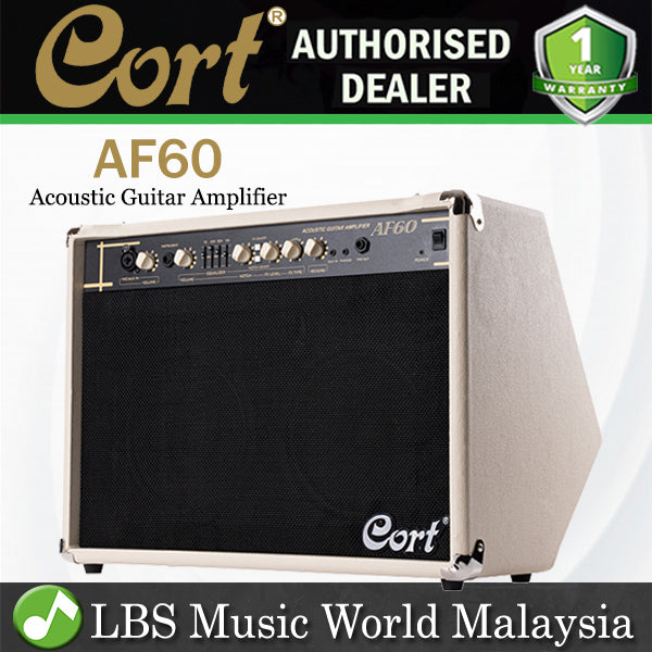 Cort AF60 60 Watt Acoustic Guitar Amplifier Combo Speaker Amp (AF 60)