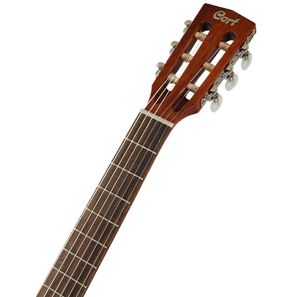 Cort Jade E Nylon Classic Cutaway Spruce Top Classical Guitar With Bag and Pickup - Burgundy Red Burst