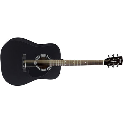 Cort AD810 Dreadnought Spruce Top Acoustic Guitar with Bag - Natural, Black & Sunburst (AD 810)-Black Satin