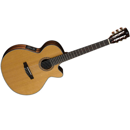 Cort CEC7 SFX Solid Top Red Cedar Classical Guitar With Bag and Pickup - Natural Glossy