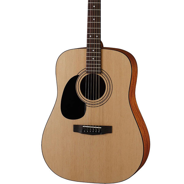 Cort AD810LH Left Handed Dreadnought Spruce Top Acoustic Guitar With Bag - Open Pore (AD810 LH)