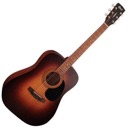 Cort AD810 Dreadnought Spruce Top Acoustic Guitar with Bag - Natural, Black & Sunburst (AD 810)-Satin Sunburst