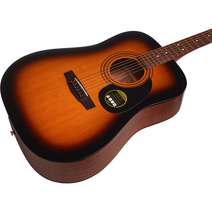 Cort AD810 Dreadnought Spruce Top Acoustic Guitar with Bag - Natural, Black & Sunburst (AD 810)-Satin Sunburst