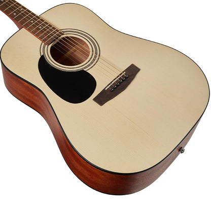 Cort AD810LH Left Handed Dreadnought Spruce Top Acoustic Guitar With Bag - Open Pore (AD810 LH)