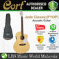 Cort Jade Classic Cutaway Body Mahogany Top Acoustic Guitar With Bag and Pickup - Pastel Yellow Open Pore