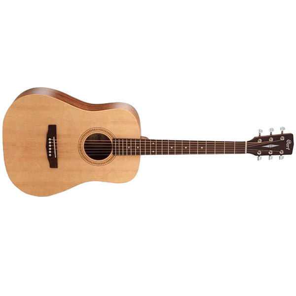 Cort Earth 50 7/8 Dreadnought Body Solid Spruce Top Acoustic Guitar With Bag - Open Pore Natural