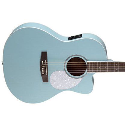 Cort Jade Classic Cutaway Body Mahogany Acoustic With Bag and Pickup - Sky Blue Open Pore