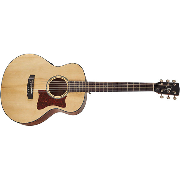 Cort Little CJ Adirondack 3/4 Jumbo Body Solid Adirondack Spruce Acoustic Electric Guitar With Bag