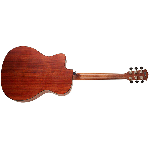 Cort Core OC OM Cutaway Body Full Solid Blackwood Acoustic Guitar With Bag - Open Pore Light Burst