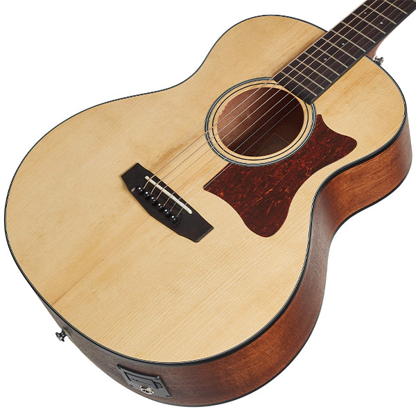 Cort Little CJ Adirondack 3/4 Jumbo Body Solid Adirondack Spruce Acoustic Electric Guitar With Bag