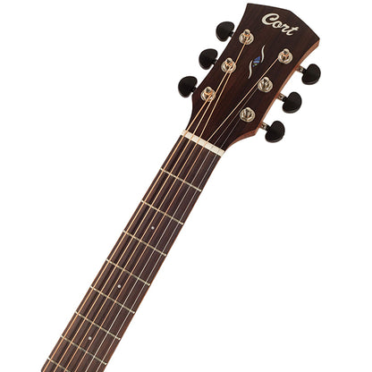Cort Core OC OM Cutaway Body Full Solid Blackwood Acoustic Guitar With Bag - Open Pore Light Burst