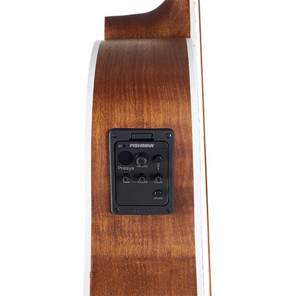 Cort GA5F Grand Auditorium Body Full Solid Flamed Mahogany Acoustic Electric Guitar With Bag - Open Pore (GA5 F)