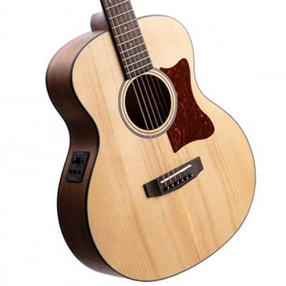 Cort Little CJ Adirondack 3/4 Jumbo Body Solid Adirondack Spruce Acoustic Electric Guitar With Bag