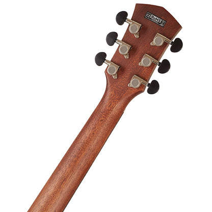 Cort Core OC Mahogany OM Cutaway Body Full Solid Acoustic Guitar With Bag - Open Pore Black Burst