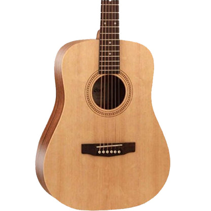 Cort Earth 50 7/8 Dreadnought Body Solid Spruce Top Acoustic Guitar With Bag - Open Pore Natural