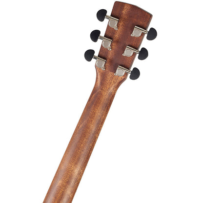 Cort GA5F Grand Auditorium Body Full Solid Flamed Mahogany Acoustic Electric Guitar With Bag - Open Pore (GA5 F)