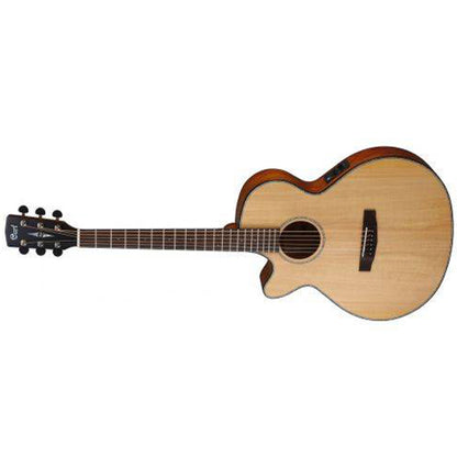 Cort SFX-ME LH Left Handed SFX Slim Body Spruce Top Acoustic Electric Guitar With Bag - Open Pore (SFXME LH)
