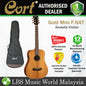 Cort Gold Mini F Dreadnought Body Torrefied Full Solid Adirondack Spruce Acoustic Electric Guitar With Bag - Natural Glossy