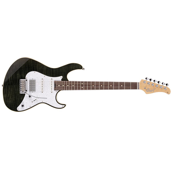 Cort G280 Select Alder Body Rosewood Fretboard Electric Guitar with Bag - Trans Black (G 280 TB)