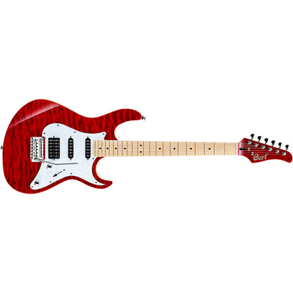 Cort G250DX American Basswood Body Maple Fretboard Electric Guitar With Bag - Trans Red (G250 DX）