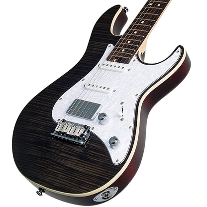 Cort G280 Select Alder Body Rosewood Fretboard Electric Guitar with Bag - Trans Black (G 280 TB)