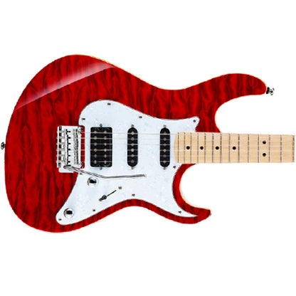 Cort G250DX American Basswood Body Maple Fretboard Electric Guitar With Bag - Trans Red (G250 DX）