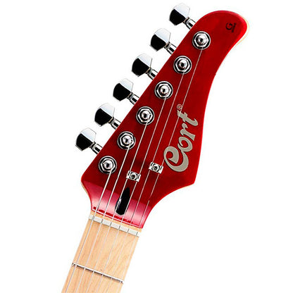 Cort G250DX American Basswood Body Maple Fretboard Electric Guitar With Bag - Trans Red (G250 DX）