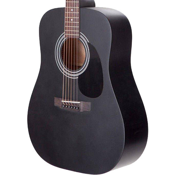 Cort AD810E Dreadnought Spruce Top Acoustic Guitar with Pickup Open Pore (AD 810E) - AD810E-BKS