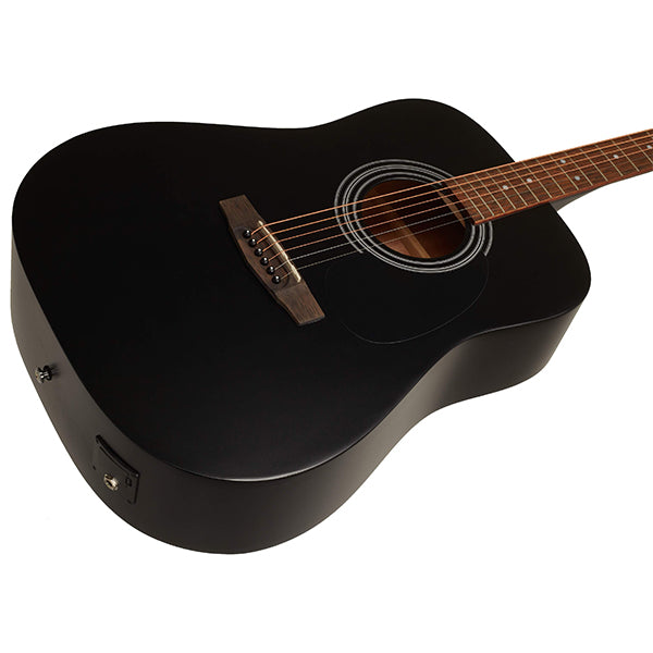Cort AD810E Dreadnought Spruce Top Acoustic Guitar with Pickup Open Pore (AD 810E) - AD810E-BKS