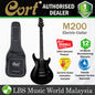 Cort M200 Double Cutaway Mahogany Powersound HH Pickup Black Electric Guitar (M 200)