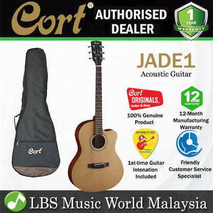 Cort JADE1 Classic Cutaway Spruce Top Acoustic Guitar (JADE 1)