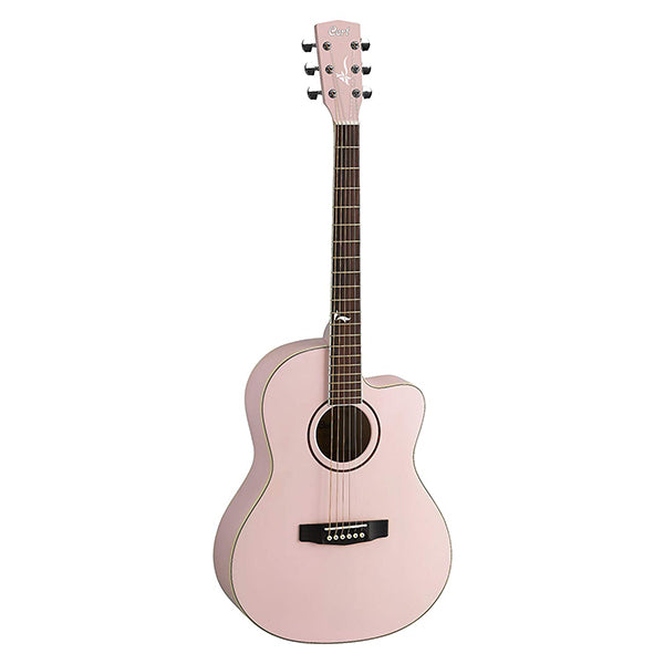 Cort JADE2 Classic Body Solid Spruce Top Acoustic Guitar with Bag - Pale Pink Metalic (JADE 2)