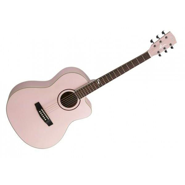 Cort JADE2 Classic Body Solid Spruce Top Acoustic Guitar with Bag - Pale Pink Metalic (JADE 2)