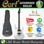 [Discontinued] Cort X-1 Double Cutaway Bolt On Powersound HH Pickup White Electric Guitar (X1 X 1)