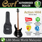 Cort Action HH4 4 String Double Cutaway Bolt On Meranti Black Electric Bass Guitar