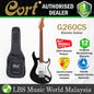 Cort G260CS Double Cutaway Bolt On Swamp Ash SSH Pickup Black Electric Guitar (G 260CS)
