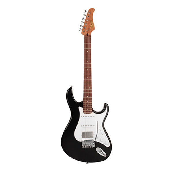 Cort G260CS Double Cutaway Bolt On Swamp Ash SSH Pickup Black Electric Guitar (G 260CS)